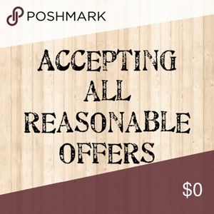 Accepting all reasonable offers!!!